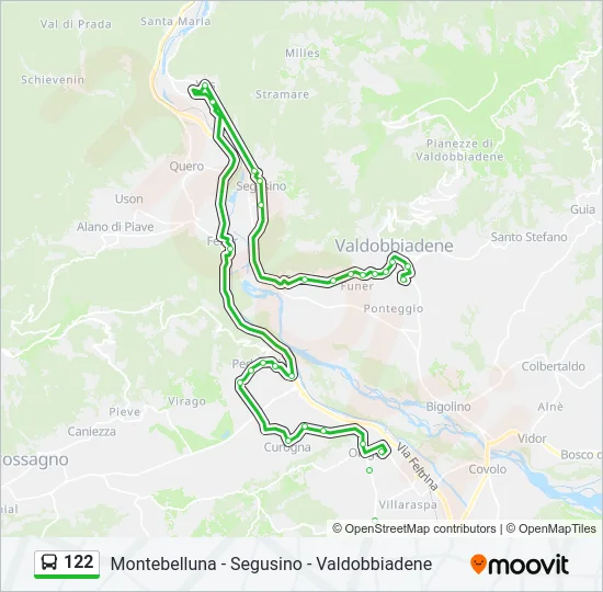 122 Bus Line Map