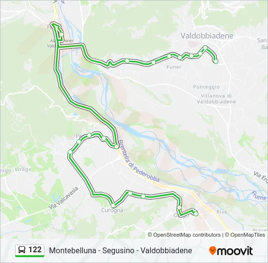 122 Bus Line Map