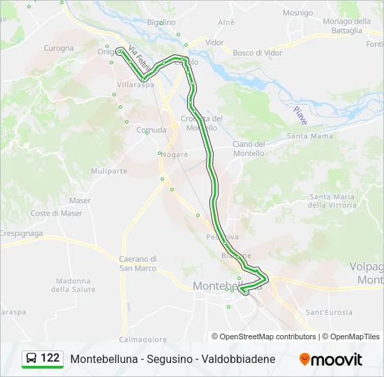 122 Bus Line Map