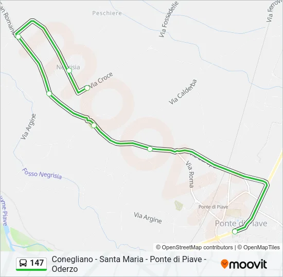 147 Bus Line Map