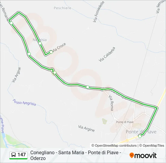 147 Bus Line Map