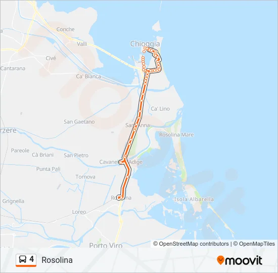 4 Bus Line Map