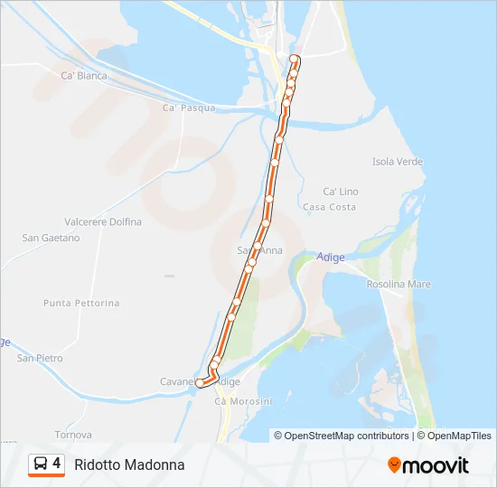 4 Bus Line Map