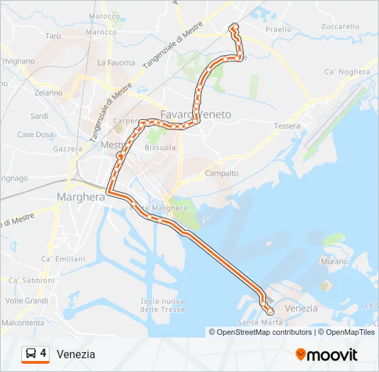 4 Bus Line Map