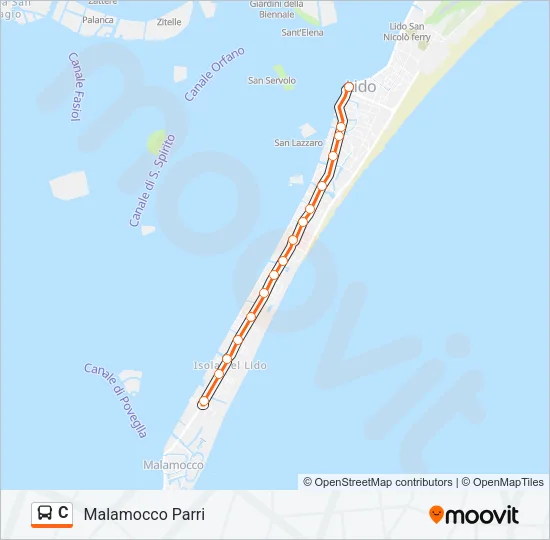 C Bus Line Map