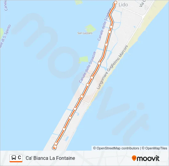 C Bus Line Map