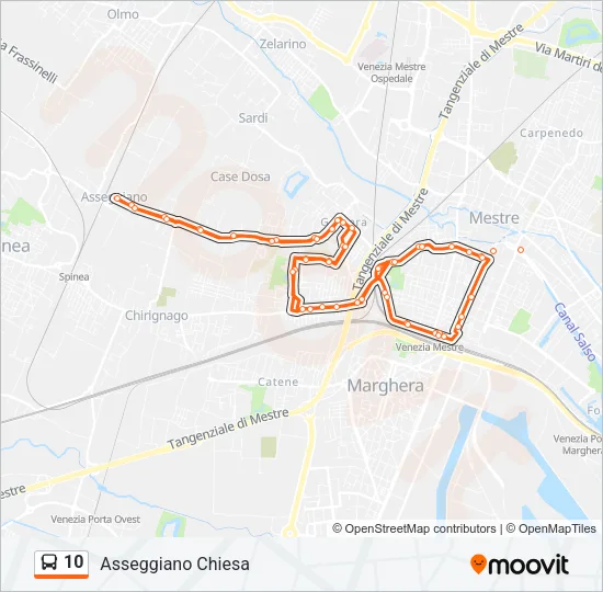 10 Bus Line Map