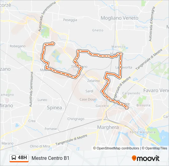 48H Bus Line Map