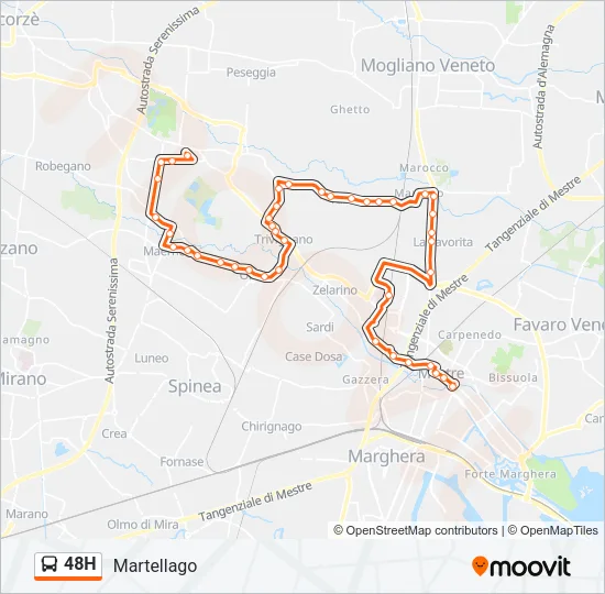 48H Bus Line Map