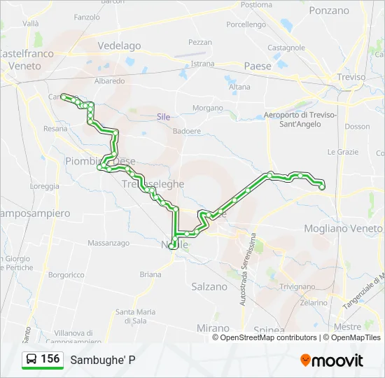 156 Bus Line Map