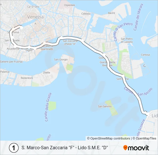 1 Ferry Line Map