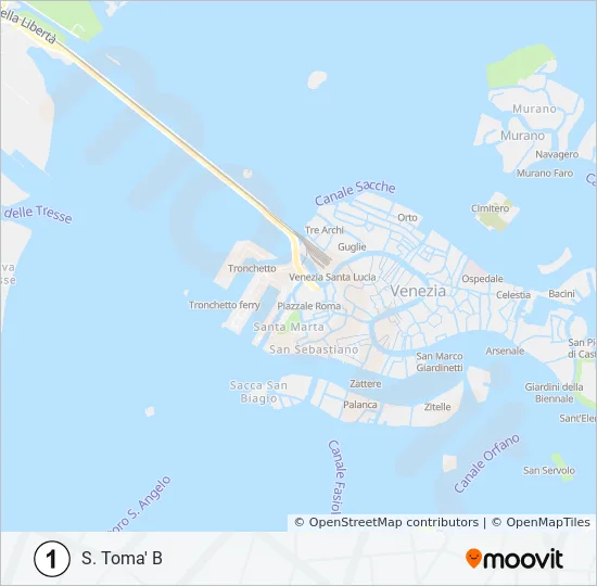1 Ferry Line Map