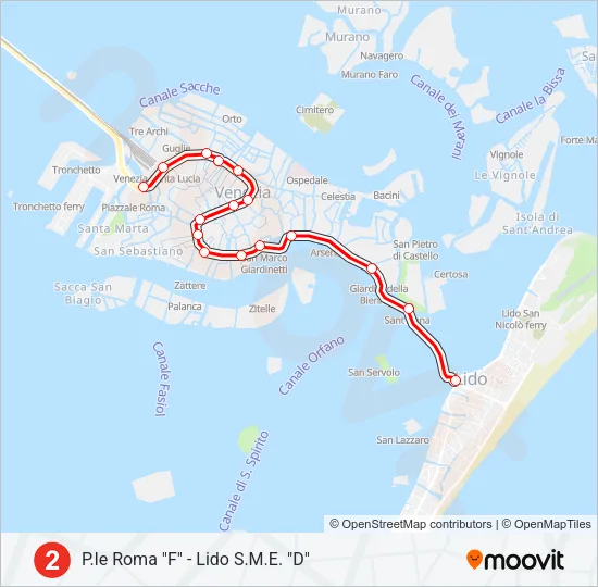 2 Ferry Line Map