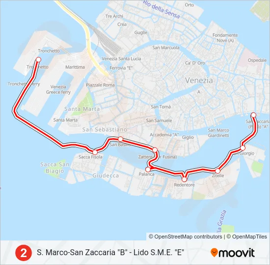 2 Ferry Line Map