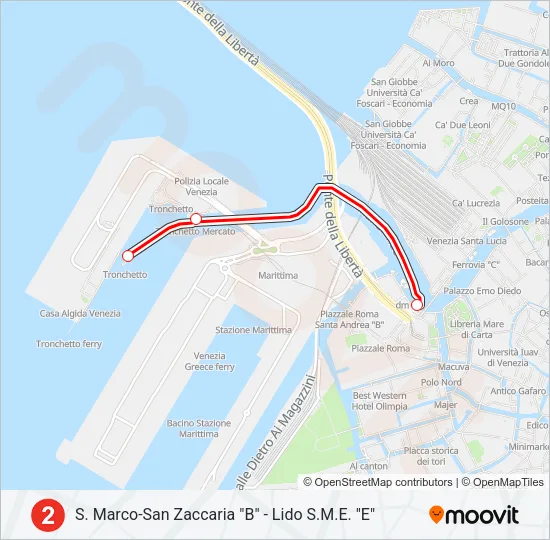 2 Ferry Line Map