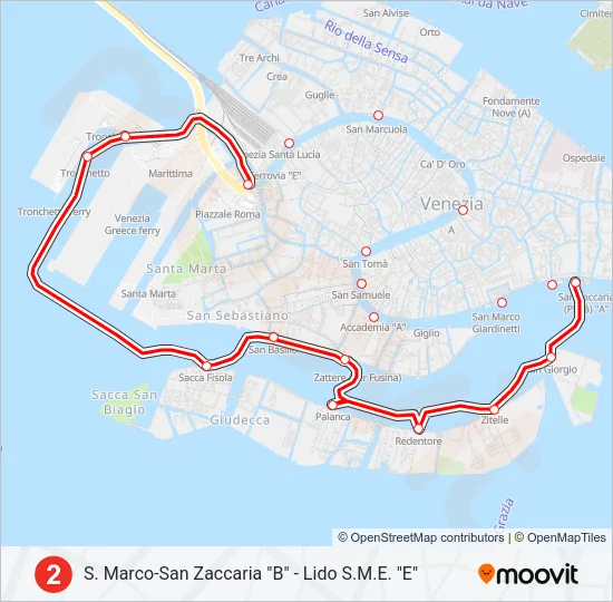 2 Ferry Line Map