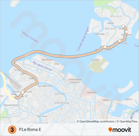 3 Ferry Line Map