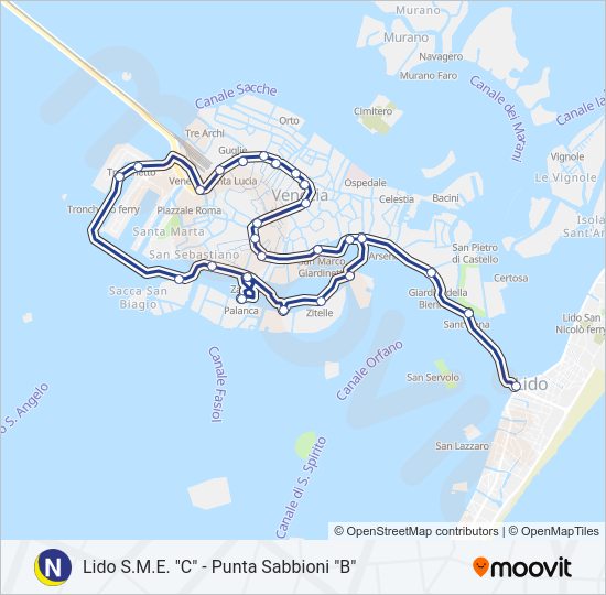 N ferry Line Map