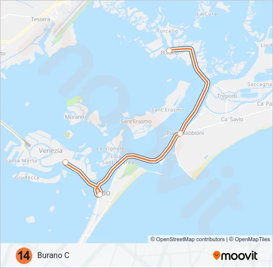 14 Ferry Line Map