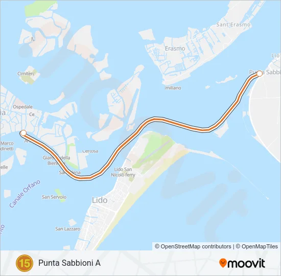 15 Ferry Line Map