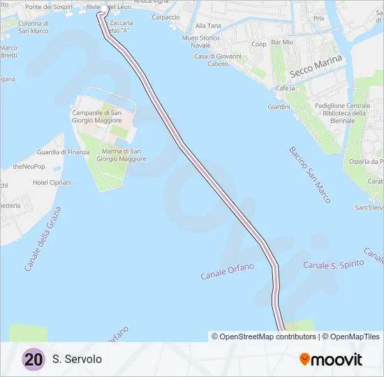 20 Ferry Line Map