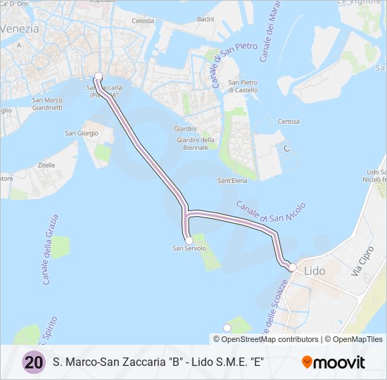 20 ferry Line Map