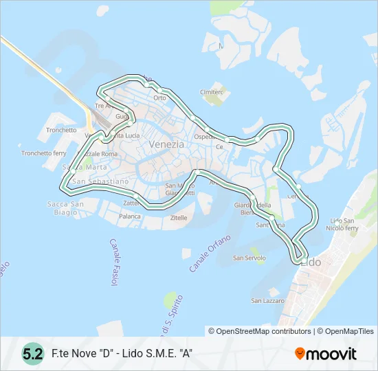 5.2 Ferry Line Map