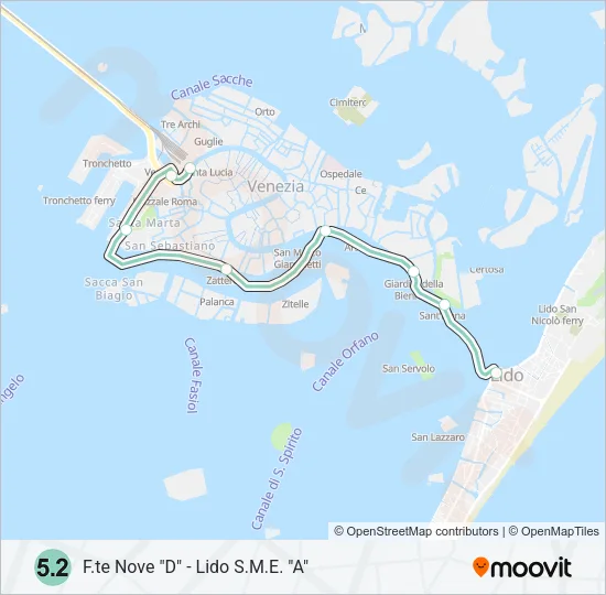 5.2 Ferry Line Map