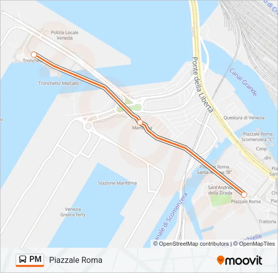 PM Bus Line Map