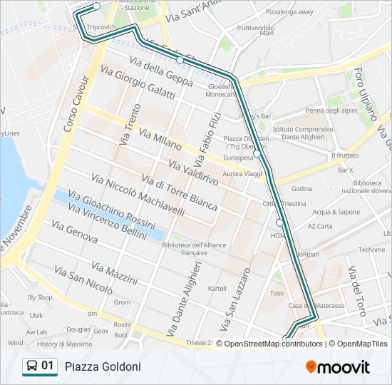 01 bus Line Map