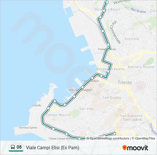 08 Bus Line Map
