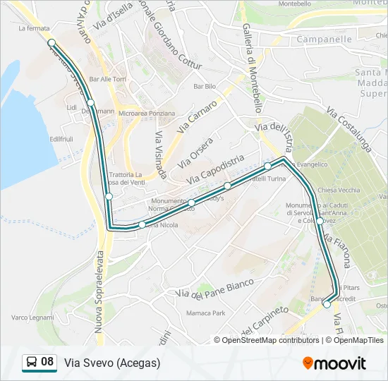 08 Bus Line Map