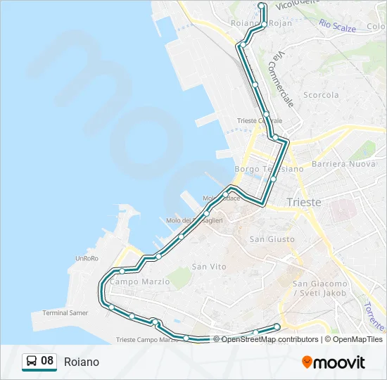 08 Bus Line Map