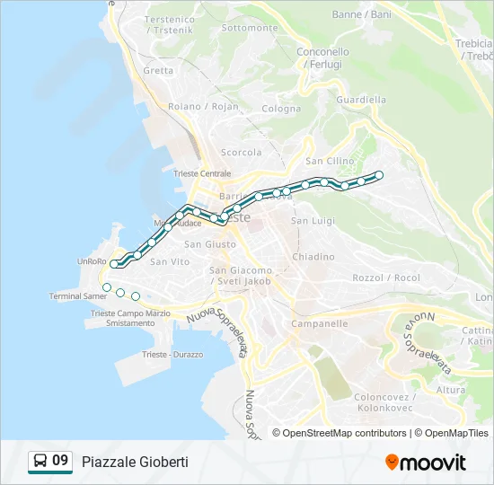 09 Bus Line Map