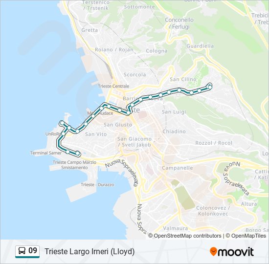 09 bus Line Map