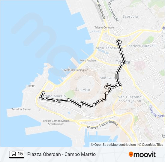 15 bus Line Map