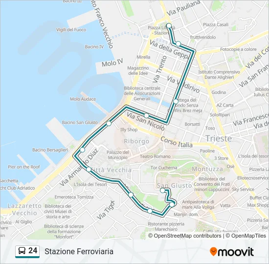 24 Bus Line Map
