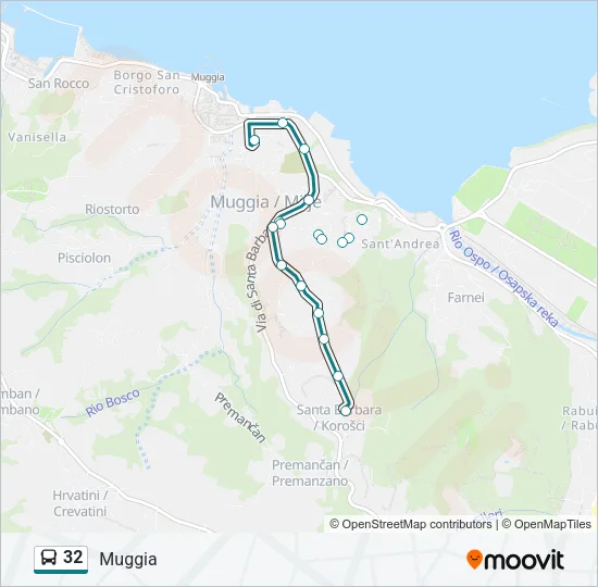 32 Bus Line Map