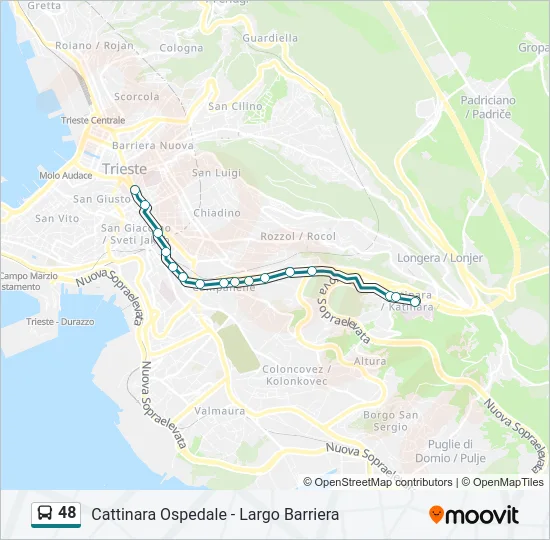48 Bus Line Map