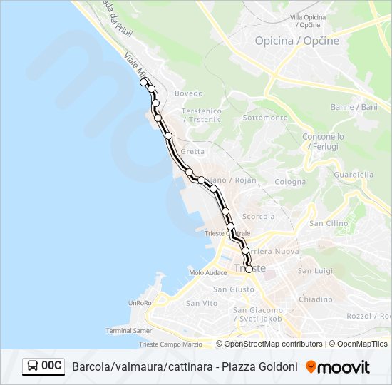 00C bus Line Map