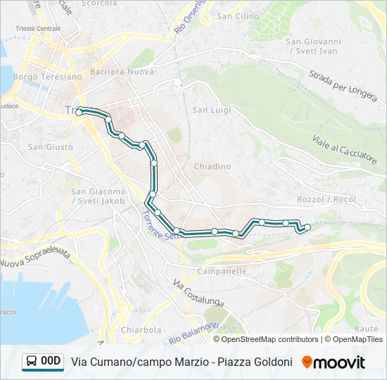 00D Bus Line Map