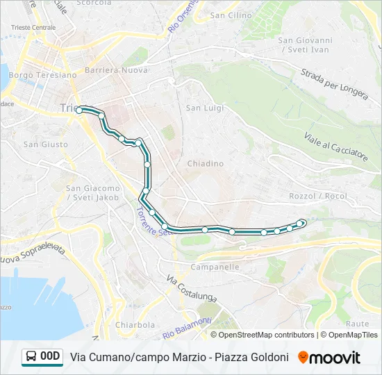 00D Bus Line Map