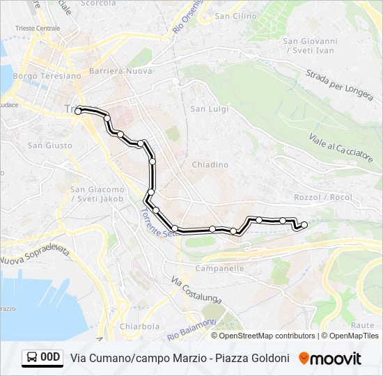 00D bus Line Map