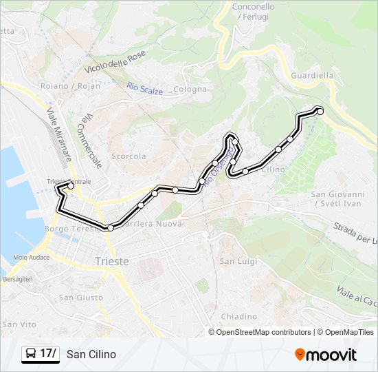 17/ bus Line Map