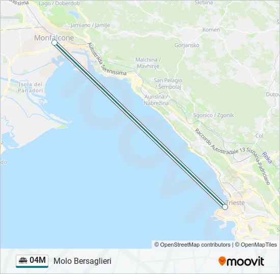 04M Ferry Line Map
