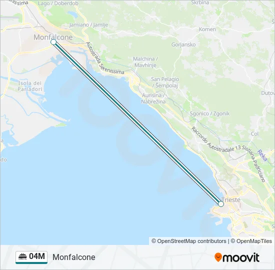 04M Ferry Line Map