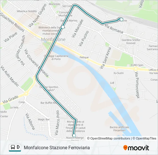 D Bus Line Map