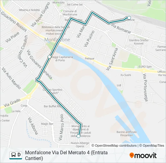 D Bus Line Map