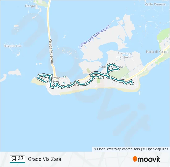 37 Bus Line Map