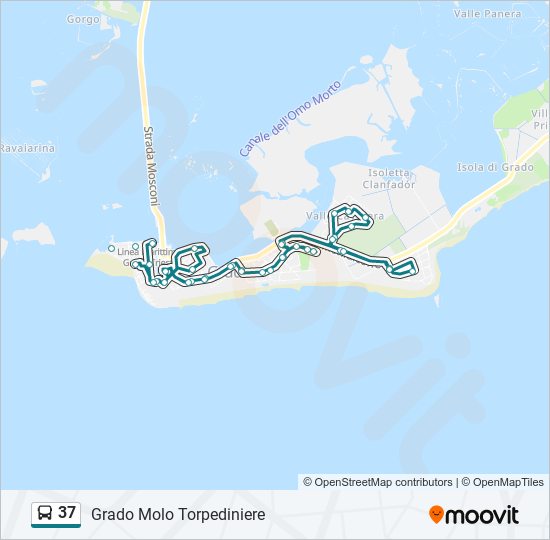 37 bus Line Map